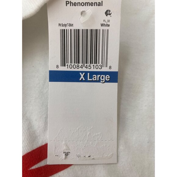 Phenomenal Script T-shirt White Size XL NWT - Picture 2 of 3